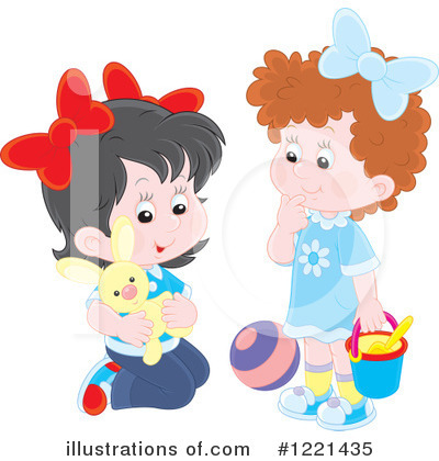 Royalty-Free (RF) Playing Clipart Illustration by Alex Bannykh - Stock Sample #1221435