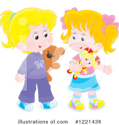 Royalty-Free (RF) Playing Clipart Illustration by Alex Bannykh - Stock Sample #1221436