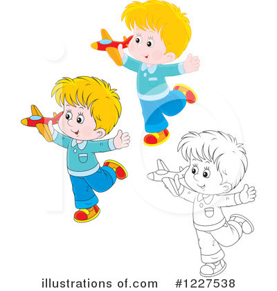 Royalty-Free (RF) Playing Clipart Illustration by Alex Bannykh - Stock Sample #1227538