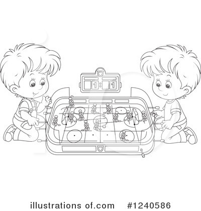 Royalty-Free (RF) Playing Clipart Illustration by Alex Bannykh - Stock Sample #1240586