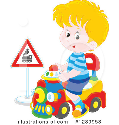 Royalty-Free (RF) Playing Clipart Illustration by Alex Bannykh - Stock Sample #1289958
