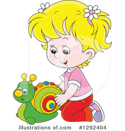 Royalty-Free (RF) Playing Clipart Illustration by Alex Bannykh - Stock Sample #1292404