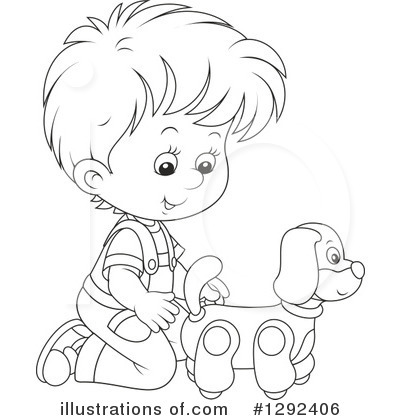 Royalty-Free (RF) Playing Clipart Illustration by Alex Bannykh - Stock Sample #1292406