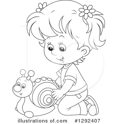 Royalty-Free (RF) Playing Clipart Illustration by Alex Bannykh - Stock Sample #1292407