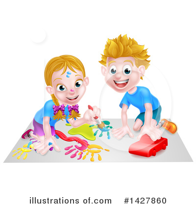 Royalty-Free (RF) Playing Clipart Illustration by AtStockIllustration - Stock Sample #1427860