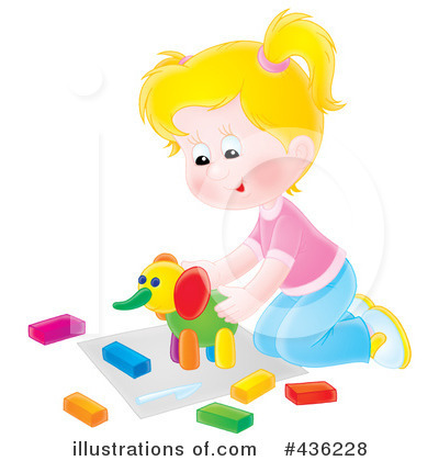 Royalty-Free (RF) Playing Clipart Illustration by Alex Bannykh - Stock Sample #436228