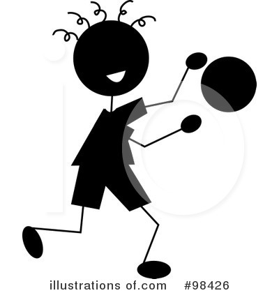 Royalty-Free (RF) Playing Clipart Illustration by Pams Clipart - Stock Sample #98426