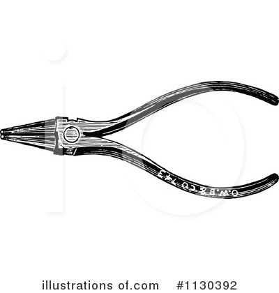 Royalty-Free (RF) Pliers Clipart Illustration by Prawny Vintage - Stock Sample #1130392