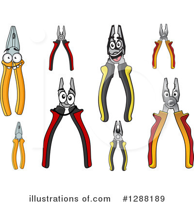 Royalty-Free (RF) Pliers Clipart Illustration by Vector Tradition SM - Stock Sample #1288189