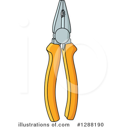 Pliers Clipart #1288190 by Vector Tradition SM