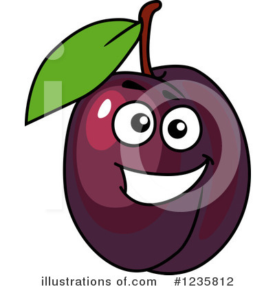 Royalty-Free (RF) Plum Clipart Illustration by Vector Tradition SM - Stock Sample #1235812