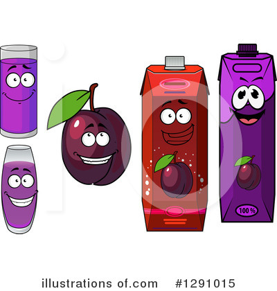 Royalty-Free (RF) Plum Clipart Illustration by Vector Tradition SM - Stock Sample #1291015