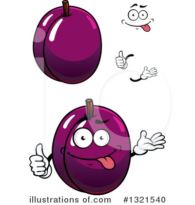 Royalty-Free (RF) Plum Clipart Illustration by Vector Tradition SM - Stock Sample #1321540