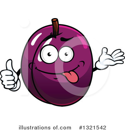Royalty-Free (RF) Plum Clipart Illustration by Vector Tradition SM - Stock Sample #1321542