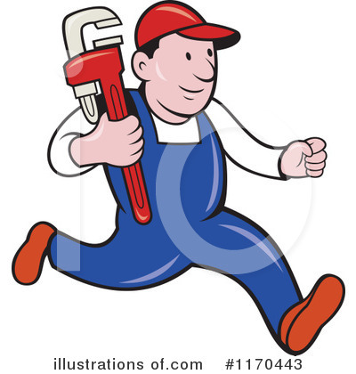 Royalty-Free (RF) Plumber Clipart Illustration by patrimonio - Stock Sample #1170443