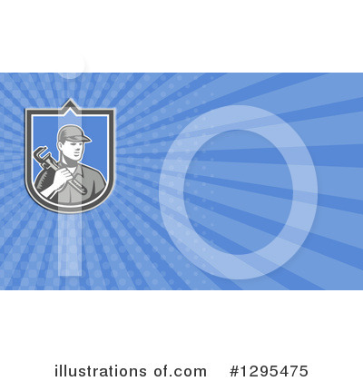 Royalty-Free (RF) Plumber Clipart Illustration by patrimonio - Stock Sample #1295475