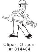 Plumber Clipart #1314484 by Lal Perera