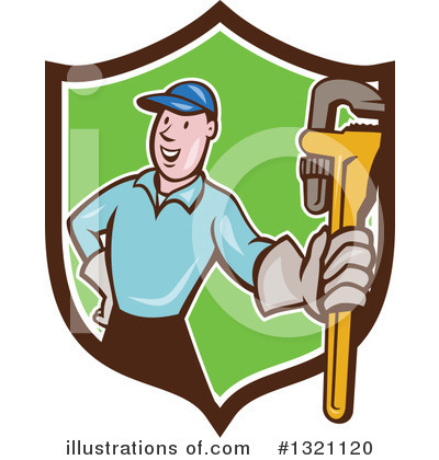 Royalty-Free (RF) Plumber Clipart Illustration by patrimonio - Stock Sample #1321120