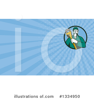 Royalty-Free (RF) Plumber Clipart Illustration by patrimonio - Stock Sample #1334950