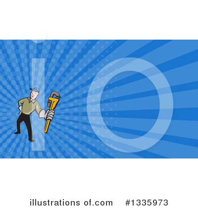 Royalty-Free (RF) Plumber Clipart Illustration by patrimonio - Stock Sample #1335973