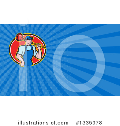 Royalty-Free (RF) Plumber Clipart Illustration by patrimonio - Stock Sample #1335978