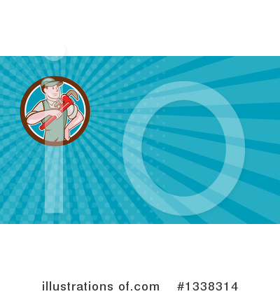 Royalty-Free (RF) Plumber Clipart Illustration by patrimonio - Stock Sample #1338314