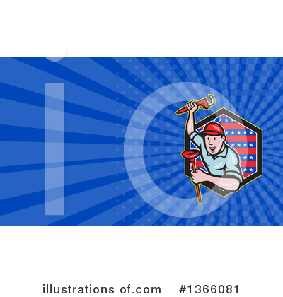 Royalty-Free (RF) Plumber Clipart Illustration by patrimonio - Stock Sample #1366081