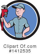 Plumber Clipart #1412535 by patrimonio