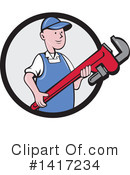 Plumber Clipart #1417234 by patrimonio