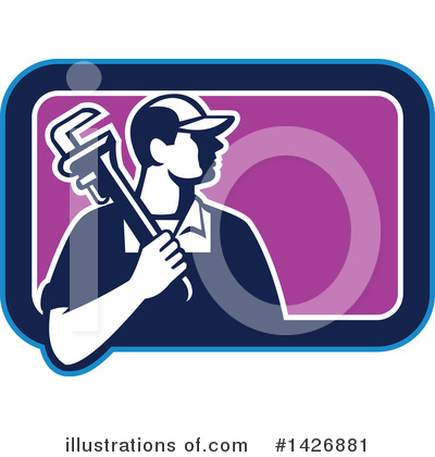 Royalty-Free (RF) Plumber Clipart Illustration by patrimonio - Stock Sample #1426881