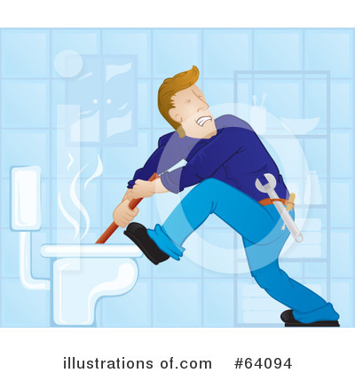 Royalty-Free (RF) Plumber Clipart Illustration by Paulo Resende - Stock Sample #64094