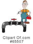 Plumber Clipart #65507 by Dennis Holmes Designs