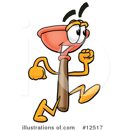 Royalty-Free (RF) Plunger Character Clipart Illustration by Mascot Junction - Stock Sample #12517