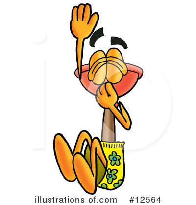 Royalty-Free (RF) Plunger Character Clipart Illustration by Mascot Junction - Stock Sample #12564