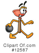 Plunger Character Clipart #12587 by Toons4Biz