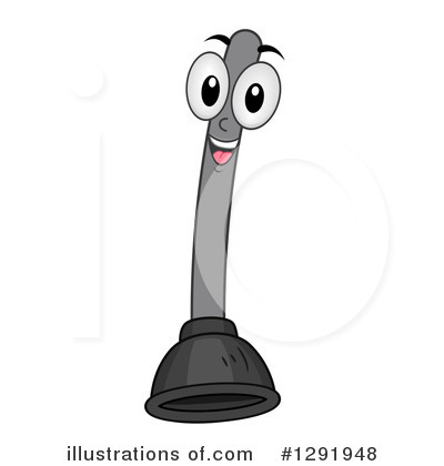 Royalty-Free (RF) Plunger Clipart Illustration by BNP Design Studio - Stock Sample #1291948