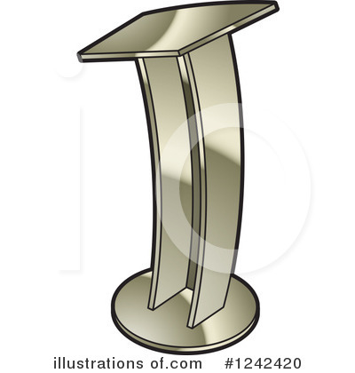 Royalty-Free (RF) Podium Clipart Illustration by Lal Perera - Stock Sample #1242420