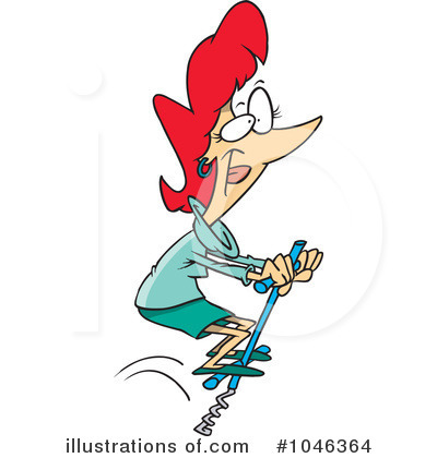 Royalty-Free (RF) Pogo Stick Clipart Illustration by toonaday - Stock Sample #1046364