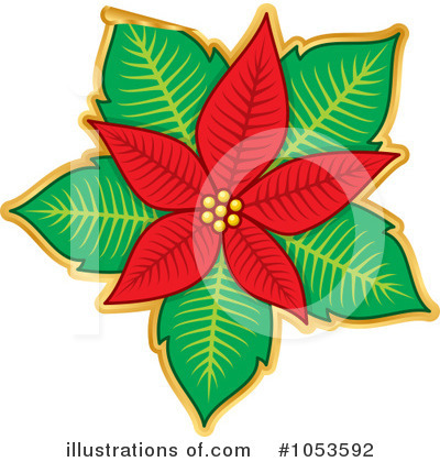Royalty-Free (RF) Poinsettia Clipart Illustration by Any Vector - Stock Sample #1053592