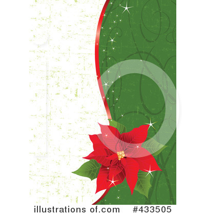 Royalty-Free (RF) Poinsettia Clipart Illustration by Pushkin - Stock Sample #433505