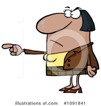 Accusing Clipart #1091841 by Hit Toon