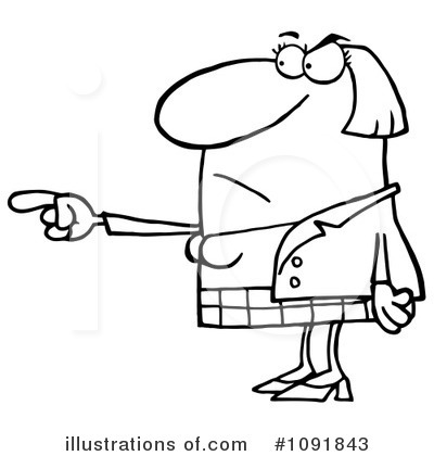 Royalty-Free (RF) Pointing Clipart Illustration by Hit Toon - Stock Sample #1091843