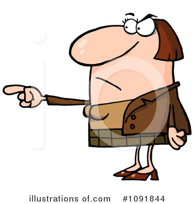 Accusing Clipart #1091844 by Hit Toon