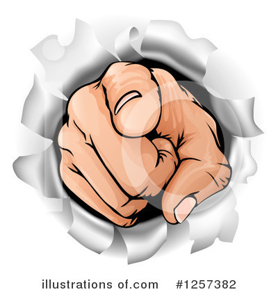 Royalty-Free (RF) Pointing Clipart Illustration by AtStockIllustration - Stock Sample #1257382