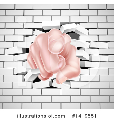 Royalty-Free (RF) Pointing Clipart Illustration by AtStockIllustration - Stock Sample #1419551