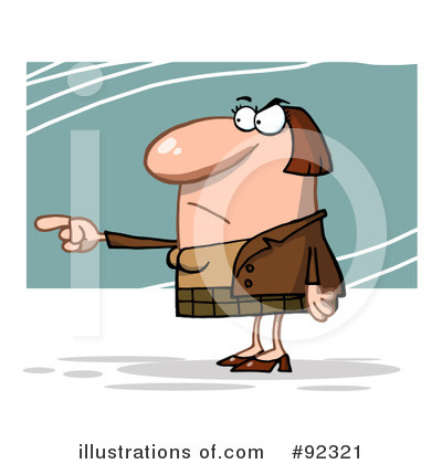Royalty-Free (RF) Pointing Clipart Illustration by Hit Toon - Stock Sample #92321