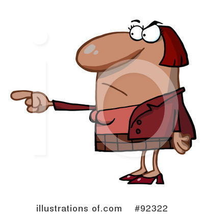 Royalty-Free (RF) Pointing Clipart Illustration by Hit Toon - Stock Sample #92322
