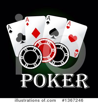 Royalty-Free (RF) Poker Clipart Illustration by Vector Tradition SM - Stock Sample #1367246