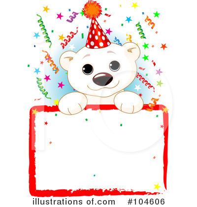 Royalty-Free (RF) Polar Bear Clipart Illustration by Pushkin - Stock Sample #104606