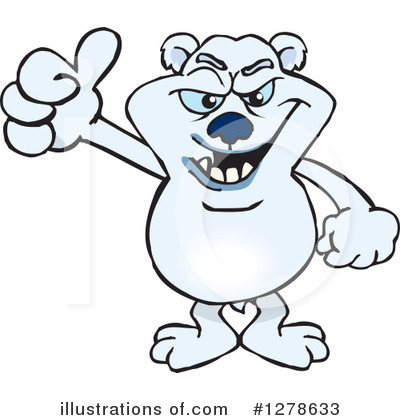 Polar Bear Clipart #1278633 by Dennis Holmes Designs